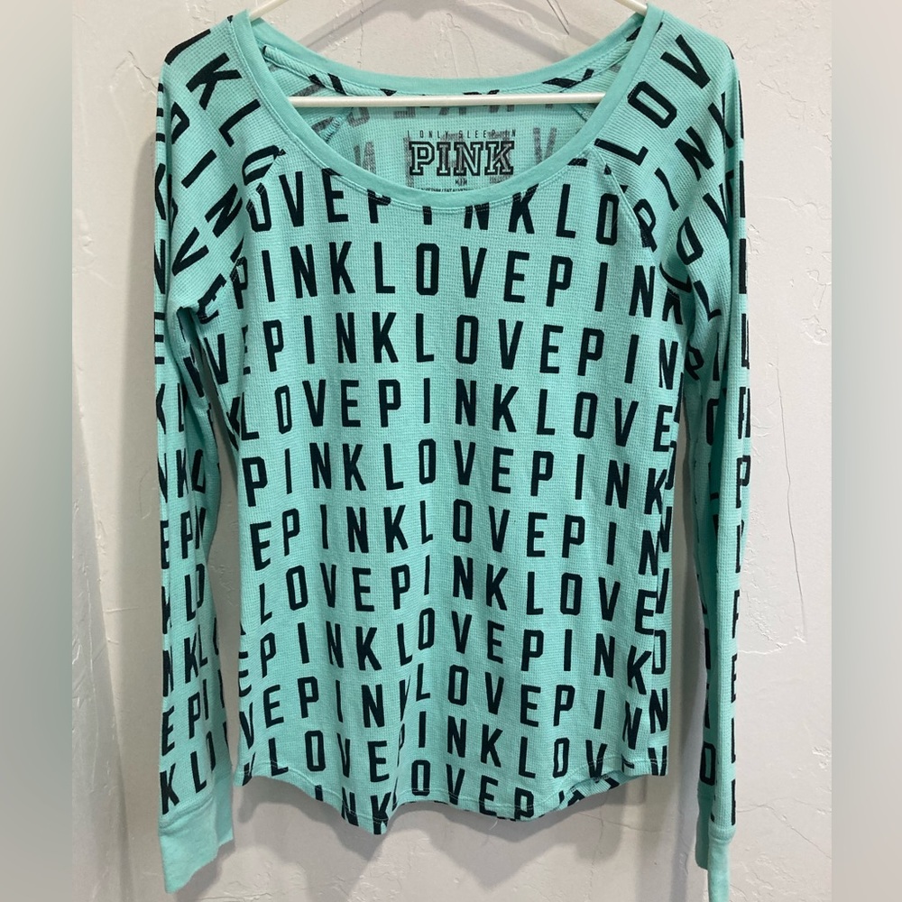 Victoria’s Secret Pink blue pajama top